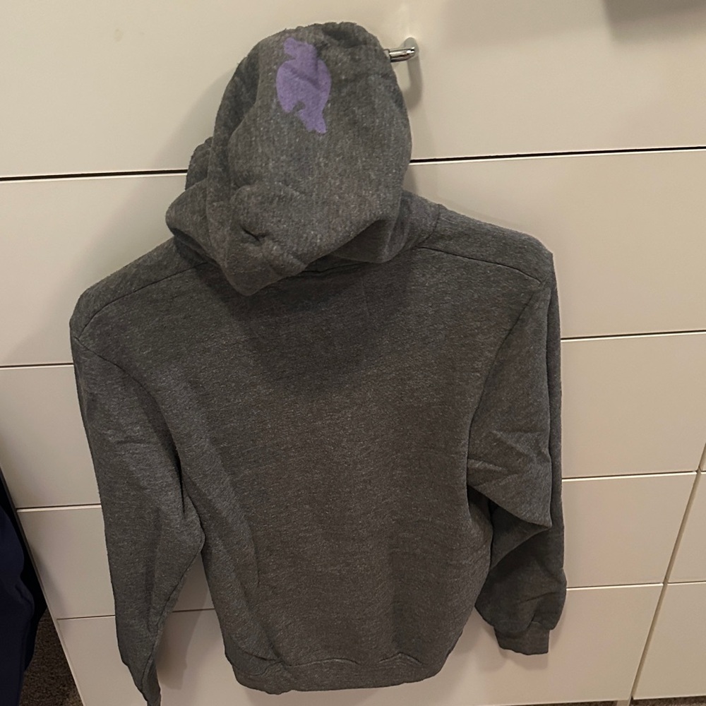 Freecity Gray and Orange Logo Hoodie - Picture 3 of 4
